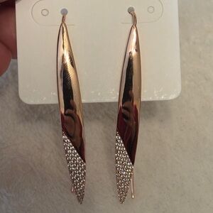 AAA CZ Cubic Zirconia 18k Rose Gold Filled Earrings